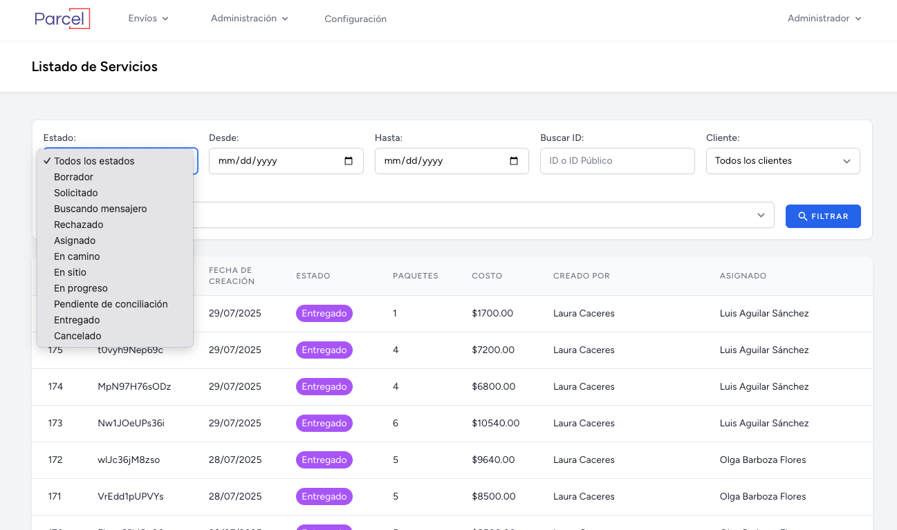 Plataforma ParcelHUB