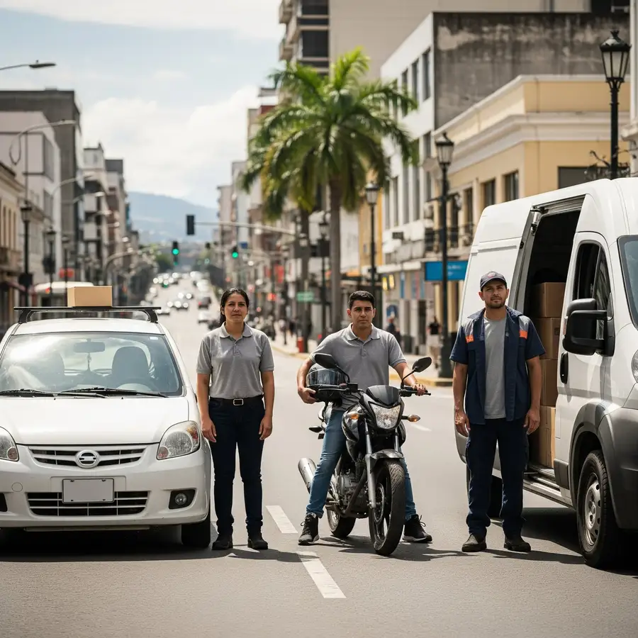 Equipo ParcelCR y vehículos