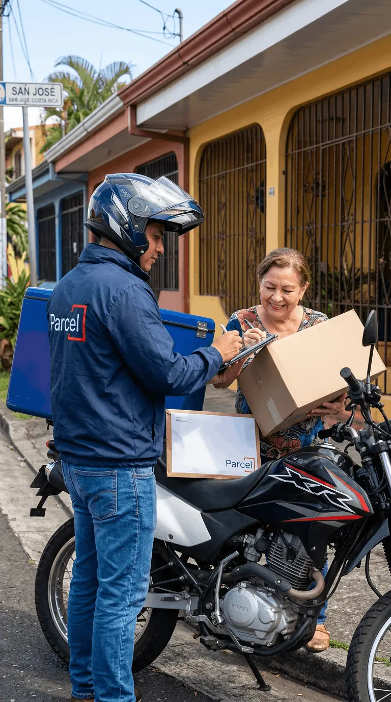 Entrega de paquete a cliente